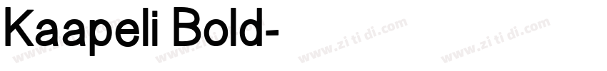 Kaapeli Bold字体转换
